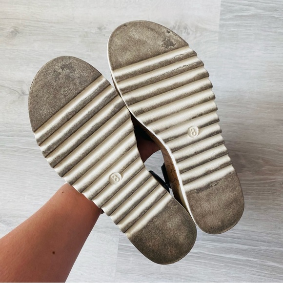 Universal Thread Elliot Strappy Platform Sandals Black Sz 8 - Picture 7 of 8